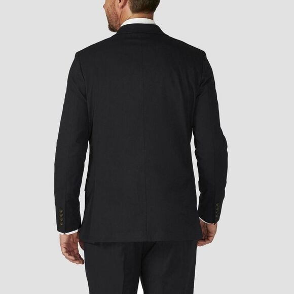 Haggar H26 -  Men's Big & Tall Tailored Fit Premium S Black - Picture 2 of 3